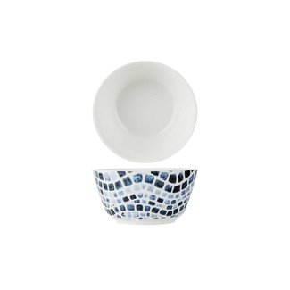 C&T Mosaic-Blauw - Kommetje - D15xh7,6cm - Porselein - (set van 6).