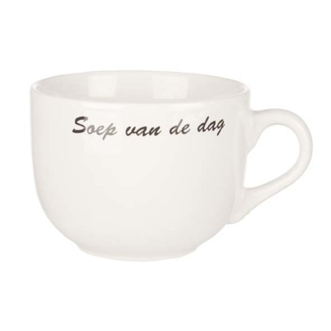 C&T Soup cup - White - D10,5xh8,5cm - 50cl - Ceramic - (set of 6)