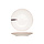 C&T Organic Line Ivory Dessert Plate 23.5cm  - Ceramic - (Set of 6)