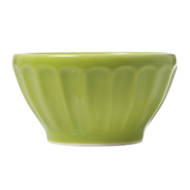 C&T Facetta - Bowl - D14xh7.5cm - Green - (set of 6)