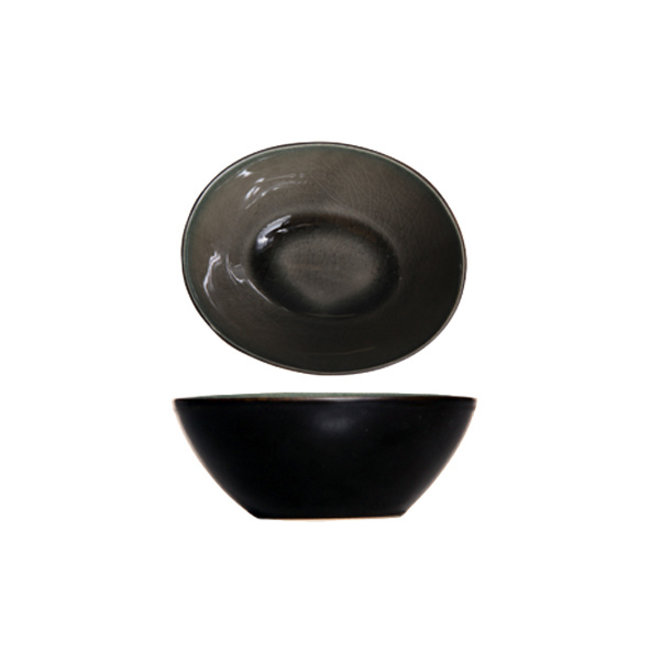 C&T Laguna - Schüssel - 10,5x9xh4cm - 100 ml - Keramik - Grün - (6er-Set)