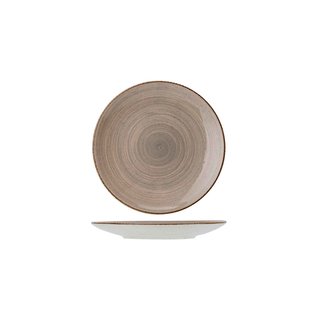 C&T Granit-Taupe - Dessertteller - D22cm - Keramik - (6er-Set)