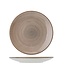 C&T Granit-Taupe - Assiette à dessert - D22cm - Céramique - (lot de 6)