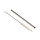 C&T Straws - Silver - D0,6xl13cm - + brush 15cm - Inox - (set of 12)