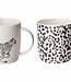 C&T Animal Leopard Mug D8.5xh9.2cm 2 Ass36cl (set of 6)