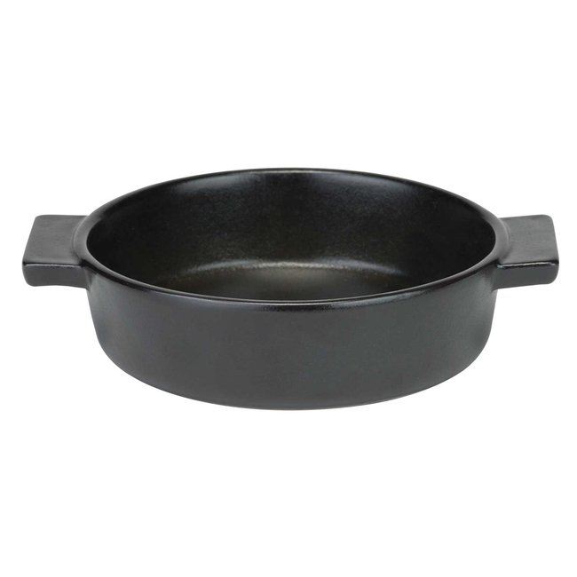 C&T Madison - Ovenschotel - Zwart - Keramiek - D17,5xh4,2cm