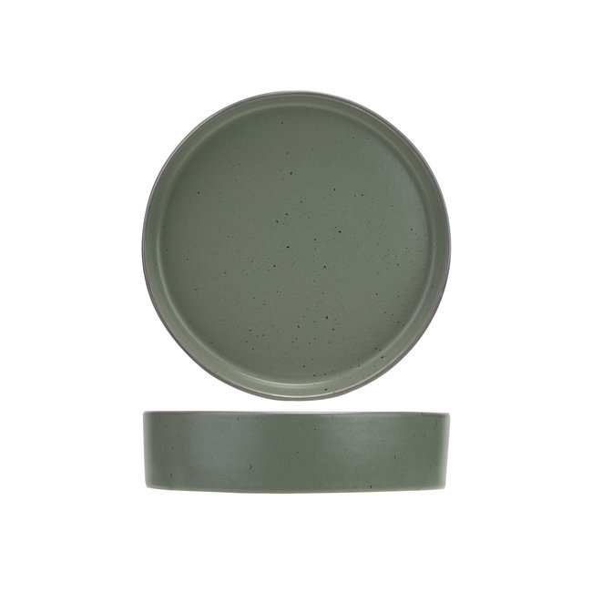 Cosy & Trendy For Professionals Copenhague - Deep Plate - Green - D21xh5cm - Porcelain - (set of 6)