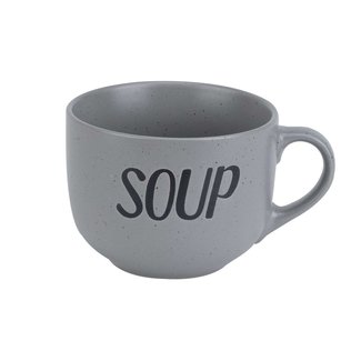 C&T Soupe - Gris - Tasse - 51cl -Céramiques - (lot de 6)