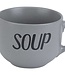 C&T Soupe - Gris - Tasse - 51cl -Céramiques - (lot de 6)