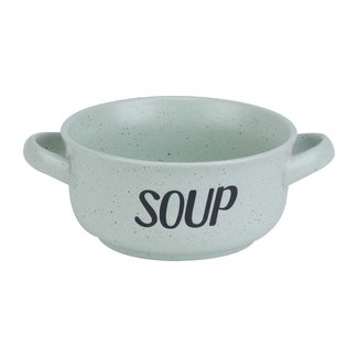 C&T Bol à soupe - Vert - D13,5cmh6,5cm - 47cl - Céramique - (lot de 4)