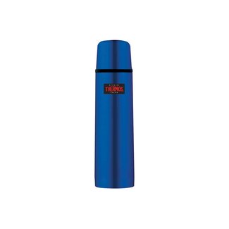 Thermos Fbb Light/compact Bout. Blue Metallic0,75l  Bouchon Visser Verser D6xh24cm