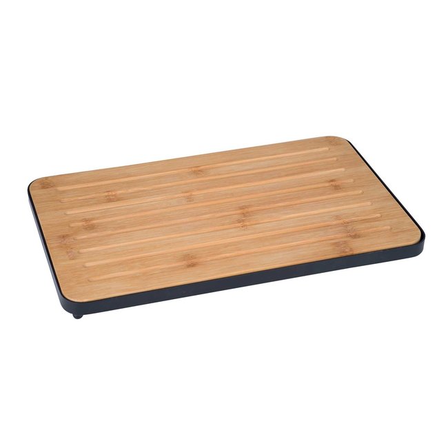 C&T Cheese / bread board - With Metal Frame - Bamboo - 36x22.5xh2.5cm