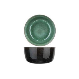 C&T Lerida Meadow - Bowl - Green - D22,5xh11,1cm - 2.94L - Porcelain - (set of 2).