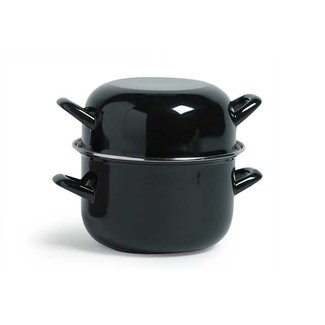 Cosy & Trendy For Professionals Mosselpot - Zwart - 24cm - Inductie - Inox - (Set van 4)