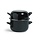 Cosy & Trendy For Professionals Mussel pot - Black - 24cm - Induction - Stainless steel - (Set of 4)