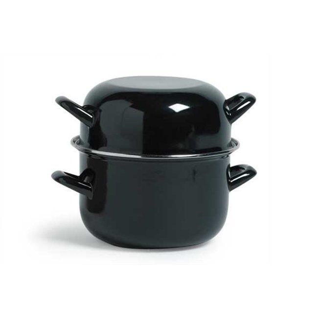 Cosy & Trendy For Professionals Mussel pot - Black - 24cm - Induction - Stainless steel - (Set of 4)