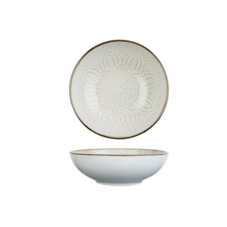 C&T Murano-Beige - Deep Plate - Ceramic - D18.5xh5.7cm - (set of 6)