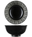 C&T Okapi-Black - Bowl - D15,5xh7cm - 65cl - Porcelain - (set of 6)