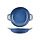 C&T Narwhal-Blue - Bowl - D17,8-22.5xh4,1-4.6cm - with 2 handles - Porcelain - (set of 4)