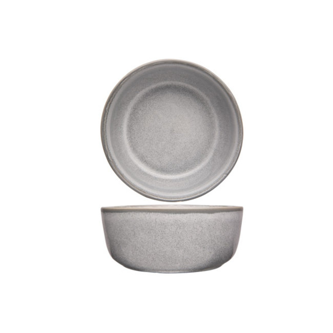 C&T Sri Lanka - Grau - Schale - D15xh6,3cm - Keramik - (4er-Set)