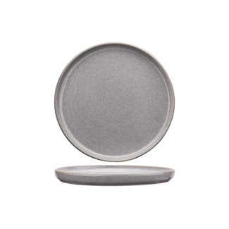 C&T Sri Lanka-Grey - Assiette à dessert - D21xh2cm - Céramique - (Lot de 6)