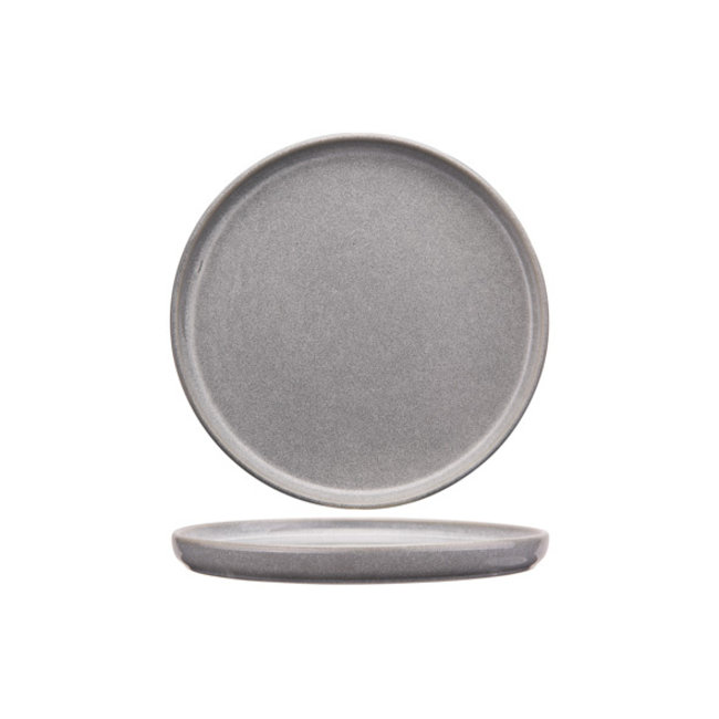 C&T Sri Lanka-Grey - Assiette à dessert - D21xh2cm - Céramique - (Lot de 6)