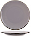 C&T Ravenna-Grey - Dessert plate - D19.5cm - Ceramic - (Set of 6)
