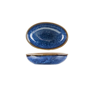 C&T Narwhal-Blue - Apero dish - 9.2x6xh2.4cm - Porcelain - (Set of 12)