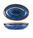 C&T Narwhal-Blue - Apero dish - 9.2x6xh2.4cm - Porcelain - (Set of 12)