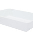 C&T Plat à four - Blanc - 19,5x13,7xh4,5cm - Porcelaine - (lot de 4)