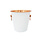 C&T Wine bucket - D21xh21cm - White on the outside - Copper inside - Metal