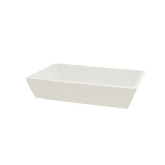 C&T Oven dish - White - 18x12xh3,7cm - Porcelain - (set of 6)..