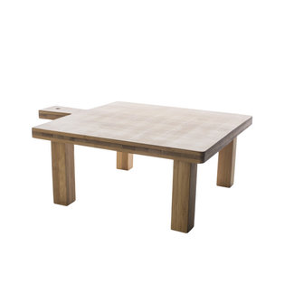 C&T Mini Table - Naturel - 35x30xh14cm - Bois - (lot de 2)