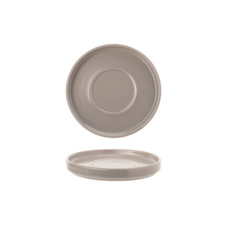 C&T Tower-Beige - Coffee plate - D14xh2cm - Ceramic - (set of 12)