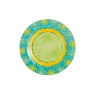 Luminarc Propriano - Assiette plate - Vert Bleu - D25cm - Opale - (Lot de 6)