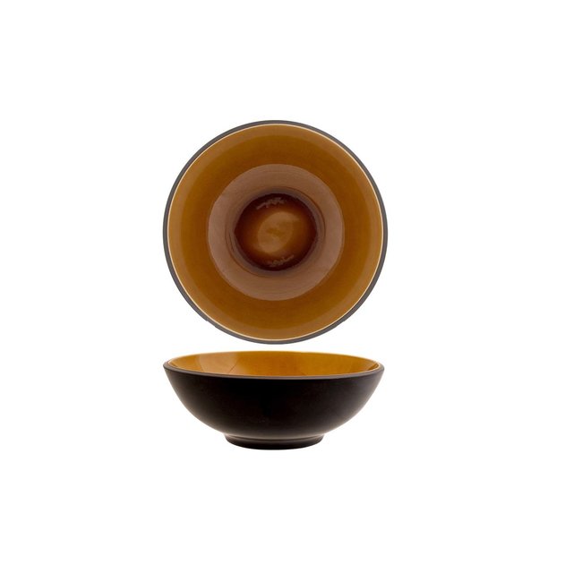 C&T Tallina-Brown - Bowl - D18,5xh6,7cm - Ceramic - (set of 6)