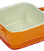 C&T Mini gratin dish - Orange - 7x7cm - Porcelain - (set of 4)