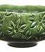 Cosy @ Home Coupe Flowers Lustre Finish Vert 16x16xh8cm Rond Gres