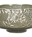 Cosy @ Home Coupe Flowers Lustre Finish Gris-vert 16x16xh8cm Rond Gres