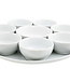 C&T Set Apero Blanc D31xh4,2cm 9-piecesassiette D31cm- 7 X D9.2cm -1 X D12xh4cm