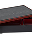 C&T Boîte Bento Asiatique - Noir-Rouge - 27x21x6cm - Plastique