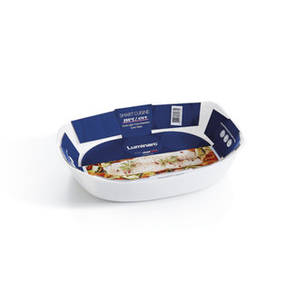 Luminarc Smart Cuisine - Casserole - White - 30x22cm - Opal - (Set of 2).