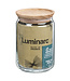 Luminarc Pure Jar - Storage jar with Wooden Lid - 1L - Glass - (Set of 6).