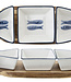 C&T Branzino Aperoset 4pcs 27,7x9,5xh4,8cmfish Shape - 3 Dishes + Wooden Base