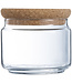 Luminarc Pure Jar - Aufbewahrungsglas mit Korkdeckel - 0,5 l - Glas - (3er-Set)