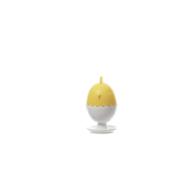 C&T Egg Cup With Yellow Silicone Hatd5.5xh5.1cm (set of 12)