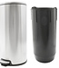 C&T Wasty Pedal Bin 20l D25xh52cm Roundstainless Steel