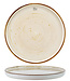 C&T Brisbane Beige Dessert Plate D20,5cmh1,5cm - Ceramic - (Set of 6)