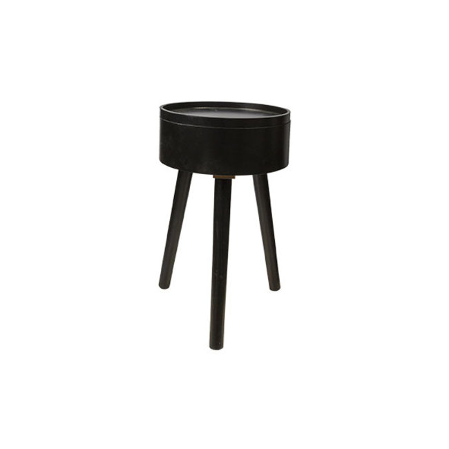 Cosy @ Home Sidetable Black 30x30xh48cm Wood