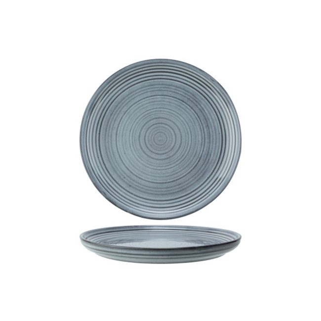 C&T Kentucky-Grey - Assiette à dessert - D21,5cm - Céramique - (Lot de 6)